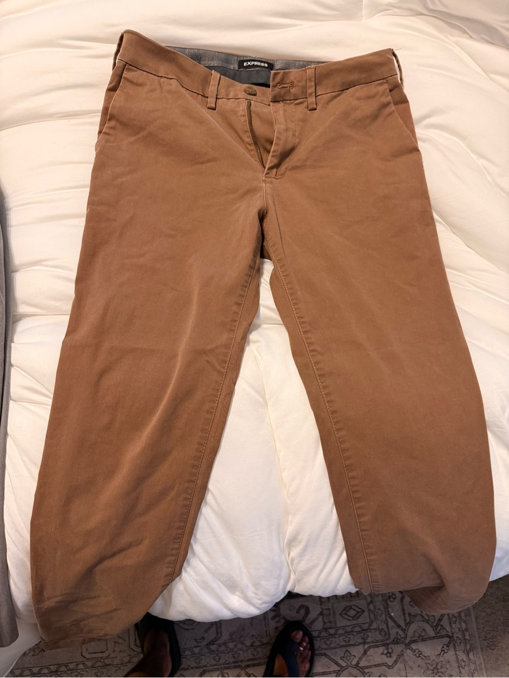Express Men's Chinos in Tan Brown 30x30